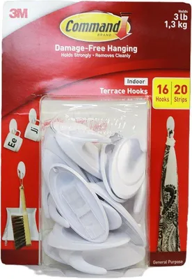 Produktbild von Famanu Wandhaken Selbstklebend - 16 Stück Weiß
