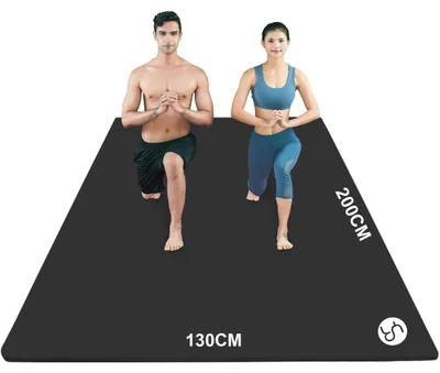 Productafbeelding van Yoga mat van NBR-materiaal, antislip, 200x130 cm, 15 mm dik, geschikt voor Pilates