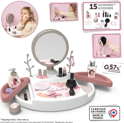 Produktbild von Smoby My Beauty Studio - Kinderschminkstudio mit Spiegel und Spielkosmetika, für Kinder ab 3 Jahren