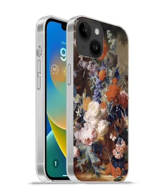 Produktbild von MuchoWow® Handyhülle Schutzhülle Hülle für Apple iPhone 14 - Softcase Stilleben mit Blumen - Malerei - Alte Meister Silikon Softcase Handy Hülle - Mobiltelefonhülle