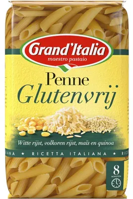 Produktbild von Grand'Italia Penne glutenfrei 400g – Hochwertige glutenfreie Pasta