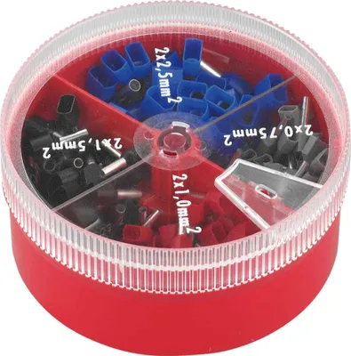 Obrázek produktu pro Sada koncovek Dönges pro dvojité dráty, DIN 46228, 0,75-2,5 mm² ITS 0,75-2,5