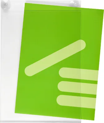 Produktbild von DIN A3 Hoch (297x420mm) Acrylglastasche mit Saugnäpfen für Glasscheiben / Infotasche / Blatthalter / Schildhalter / Preisschildhalter / Plakattasche / Saugnapf / Haftsauger / Saugfuß / Transparent - Zeigis®