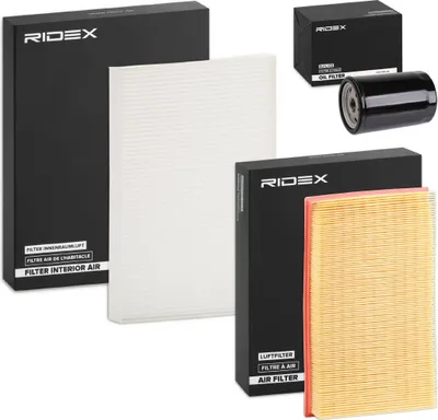 Produktbild von RIDEX Filterset Inspektionspaket Filtersatz für VW CORRADO (53I)