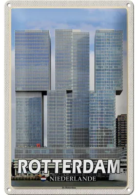 Produktbild von Blechschild Reise 20x30cm Rotterdam Niederlande De Rotterdam