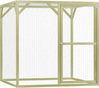 Immagine prodotto di vidaXL Gabbia per polli 1,5x1,5x1,5 m in legno di pino impregnato