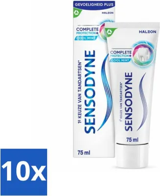 Produktbild von Sensodyne Zahnpasta Komplettschutz + Kühle Minze 75 ml - Vorteilspack - 10 Stücke
