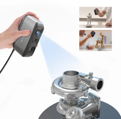 Tragbarer 3D-Scanner, 0,03 mm, 24-Bit-Farbe, für 3D-Drucker
