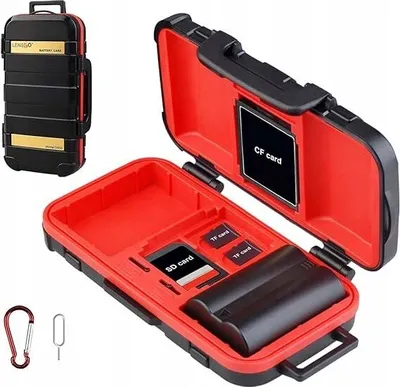 Zdjęcie produktu dla Etui Pokrowiec Case na Akumulatory Baterie Karty Pamięci do Aparatu Kamery / D850