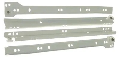 Produktbild von PR-1011-350 Schubladen-Rollführung weiß, 350 mm Länge