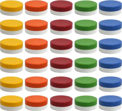 Produktbild von 30 Salbendosen, Cremedosen für Pads 40ml mit farbigen Deckeln - hergestellt in Deutschland