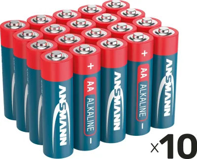 Produktbild von ANSMANN Mignon-Batterie-Set, Alkaline, 200 Stück, 1,5 V