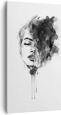 Produktbild von Bild auf Leinwand - Leinwandbild - Einteilig - Frau Gesicht Abstraktion - 55x100cm - Wand Bild - Wanddeko - Wandbilder - Leinwanddruck - Bilder - Wanddekoration - Leinwand bilder - PA55x100-4934