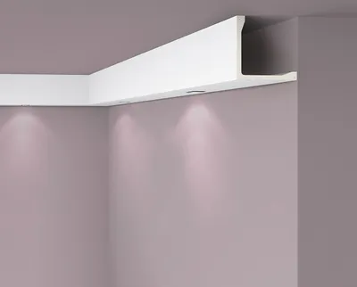 Immagine prodotto di Modanatura di copertura NMC L5 ARSTYL Noel Marquet Battiscopa decorativo Cornice del soffitto Modanatura decorativa moderna bianca 2 m