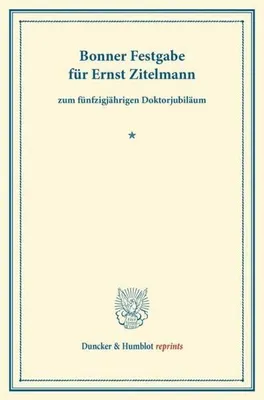 Immagine prodotto di Bonner Festgabe für Ernst Zitelmann