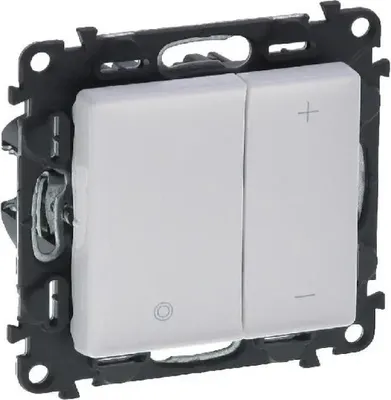 Obrázok produktu pre Dotykový stmievač 240 V~ - 50 Hz - s krytom VALENA LIFE LEGRAND - biely