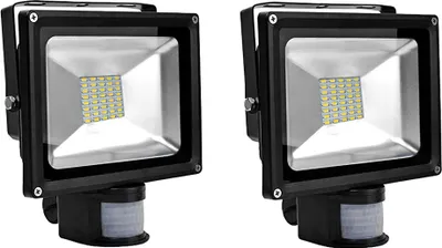 Obrázek produktu pro Greenmigo 2 ks 30 W LED reflektor s pohybovým senzorem, teplá bílá