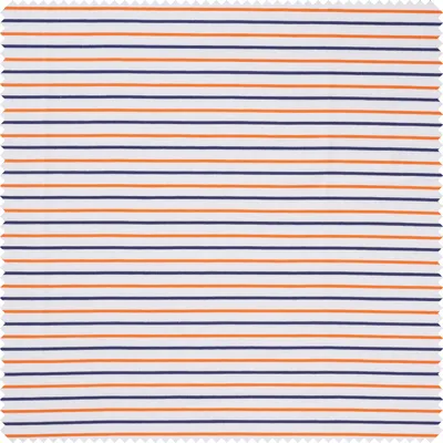 Produktbild von Jersey-Stoff "Streifen zweifarbig", 150 cm breit, Meterware Blau-Orange
