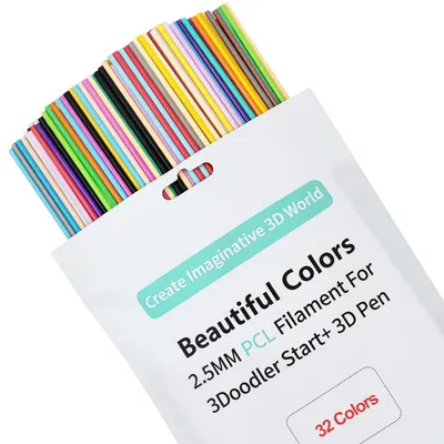 Immagine prodotto di 320 filamenti per penna 3D in 32 colori, ideali per progetti creativi