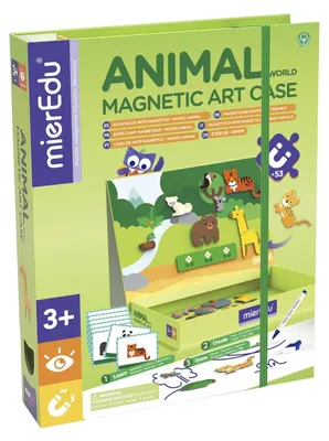 Obrázok produktu pre Magnetické puzzle Art Case Svet zvierat mierEdu