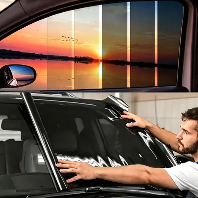 Imagen del producto de Película para ventanas cerámicas, con un nivel de oscurecimiento del 5%, dimensiones de 61 cm x 3,5 m, ideal para tintar ventanas y reducir la entrada de luz