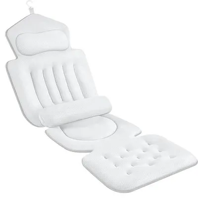 Zdjęcie produktu dla Poduszka do wanny mata 4D całe ciało zagłówek 133X40 cm dla relaksu