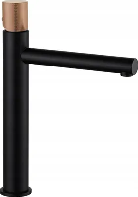 Image de Elba One mitigeur de lavabo, noir/or rose (74111-76)