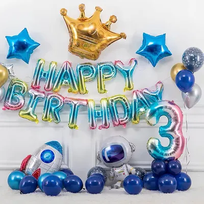Image de Guirlande d'anniversaire avec effet scintillant, 1 pièce, pour une fête d'anniversaire