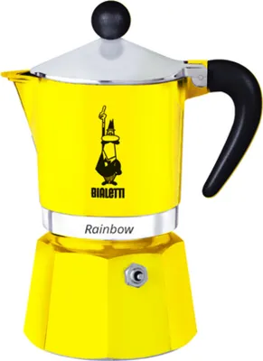 Produktbild von BIALETTI Rainbow Espressokocher gelb, 3 Tassen