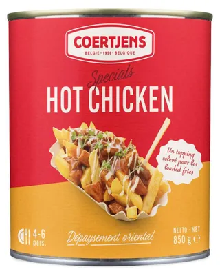 Produktbild von Coertjens Hot Chicken 850g – Würziges, saftiges Hähnchenfleisch, scharf & lecker