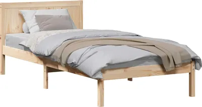 Produktbild von vidaXL Bettgestell Braun 100 x 200 cm Massivholz Kiefer