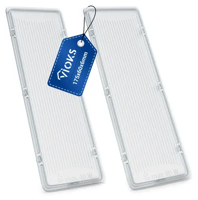 Produktbild von 2x Lampenabdeckung passend wie Bosch 00264984 175x60mm Dunstabzugshaube