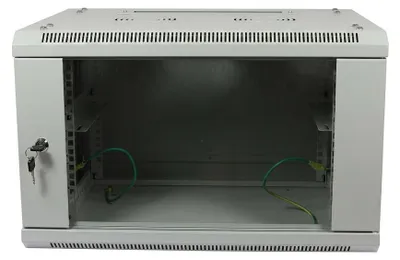Image de ALLNET Netzwerkschrank 19" 6HE 1-teilig T600mm Lichtgrau zerlegt(Flat Pack) SMA-Serie