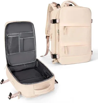 Produktbild von Famanu Rucksack Koffer Große Kapazität - Beige