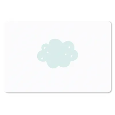 Produktbild von MuchoWow® Mauspad Mousepad Wolke - Sterne - Pastell - Kinder - Baby 27x18 cm - Mousepads - Maus Mat - Pad - Mausunterlage - Büroartikel - Desk Matten