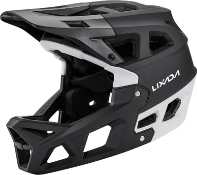 Produktbild von Lixada Vollgesichts-Mountainbike-Helm für Erwachsene, Fullface BMX Helme, Racing Downhill MTB-Helm für Mountainbike