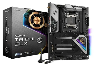 Produktbild von Asrock X299 Taichi CLX, Intel, LGA 2066 (Socket R4), Intel® Core™ X-Serie, DDR4-SDRAM, 256 GB, DIMM