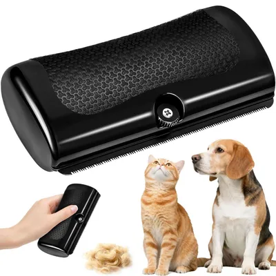 Produktbild von Hundebürste Katzenbürste Unterfellbürste für Kurzhaar bis 10 cm Haarlänge