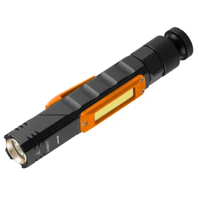 Zdjęcie produktu dla NEO TOOLS Latarka akumulatorowa USB  300 lm 2 w 1 CREE XPE + COB LED