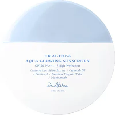 Immagine prodotto di Dr. Althea - Aqua Glowing Sunscreen SPF50+ PA++++ - Crema solare illuminante 45 ml