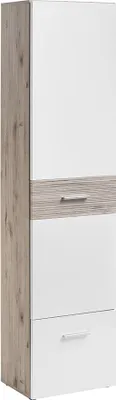 Produktbild von Garderobenschrank, Eiche mit weiß Hochglanz, GALLIPOLI-164