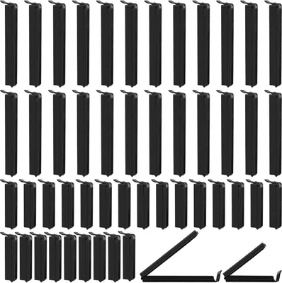 Image de 40 clips de fermeture Yoosso en plastique noir pour aliments