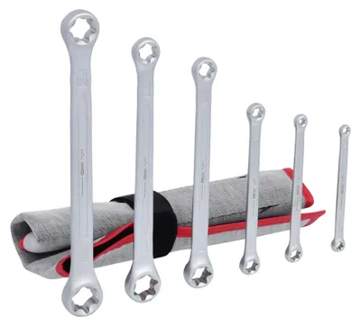 Obrázok produktu pre KS TOOLS Sada kľúčov Torx-E, 6 ks ( 911.0370 )