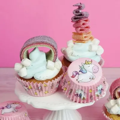 Produktbild von Muffinset Einhorn, 48 teilig