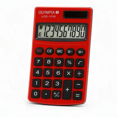 Image de OLYMPIA 941901002 Olympia LCD-1110 rot Rechner