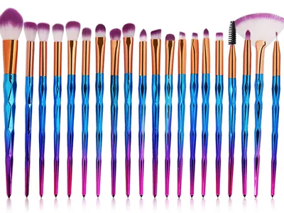 Immagine prodotto di Verk 01755 Set di pennelli cosmetici brillanti - 10 pezzi
