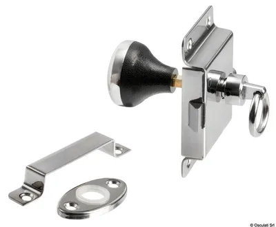 Immagine prodotto di Serratura per WC in ottone, cromata 95x57 mm , 1 pezzo