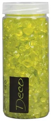 Produktbild von EUROSAND Glassteine (1L=9,90EUR) Streudeko 4-10 mm,apfelgrün,500 ml Dose