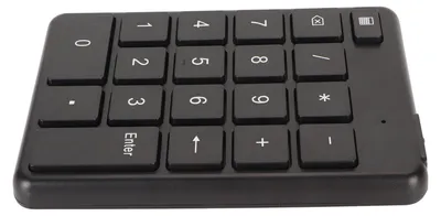 Obrázok produktu pre Bluetooth 5.1 Číselná klávesnica s 19 klávesmi Ergonomická číselná klávesnica napájaná na batérie pre finančné účtovníctvo k notebooku