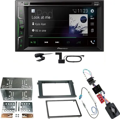 Produktbild von Pioneer AVH-A3200DAB USB Digitalradio Einbauset für Porsche Cayenne bis 2006